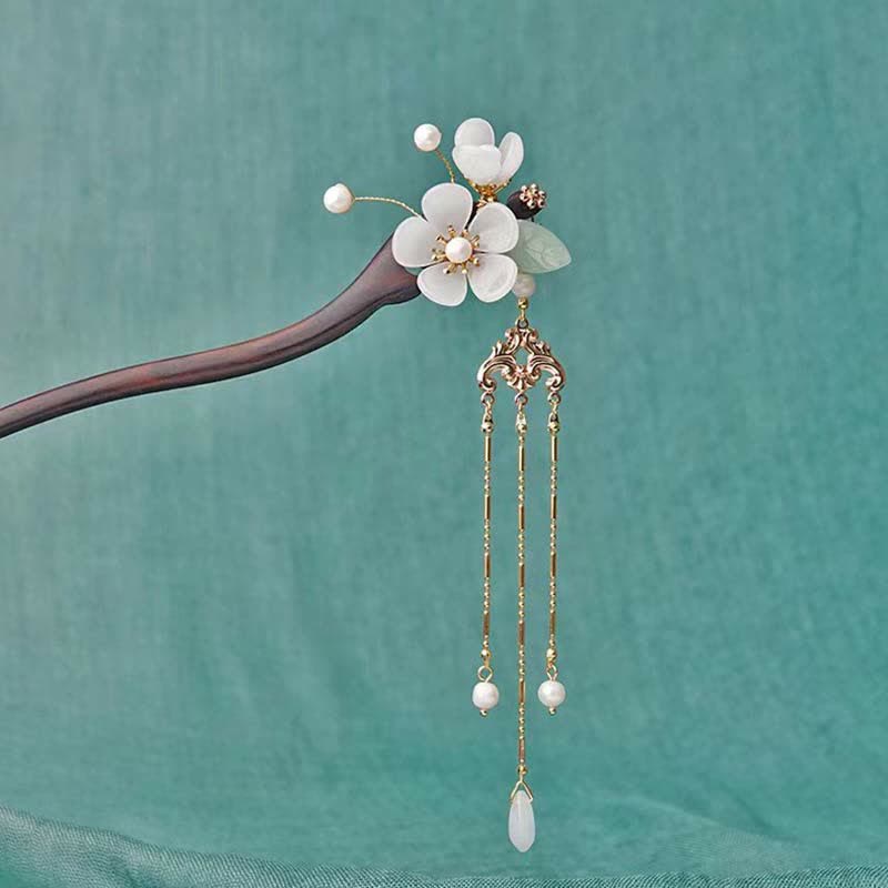 Nimara Ritual Ebony Flower Protection Blessing Hairpin Decorations