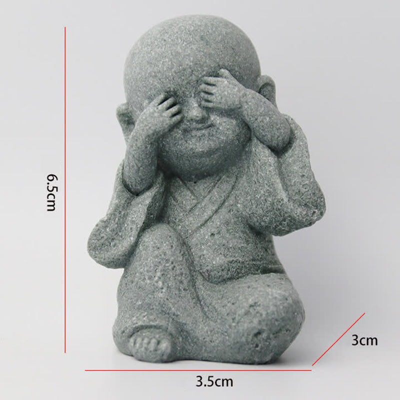 Nimara Ritual Meditation Prayer Monk Buddha Statue Serenity Home Decoration