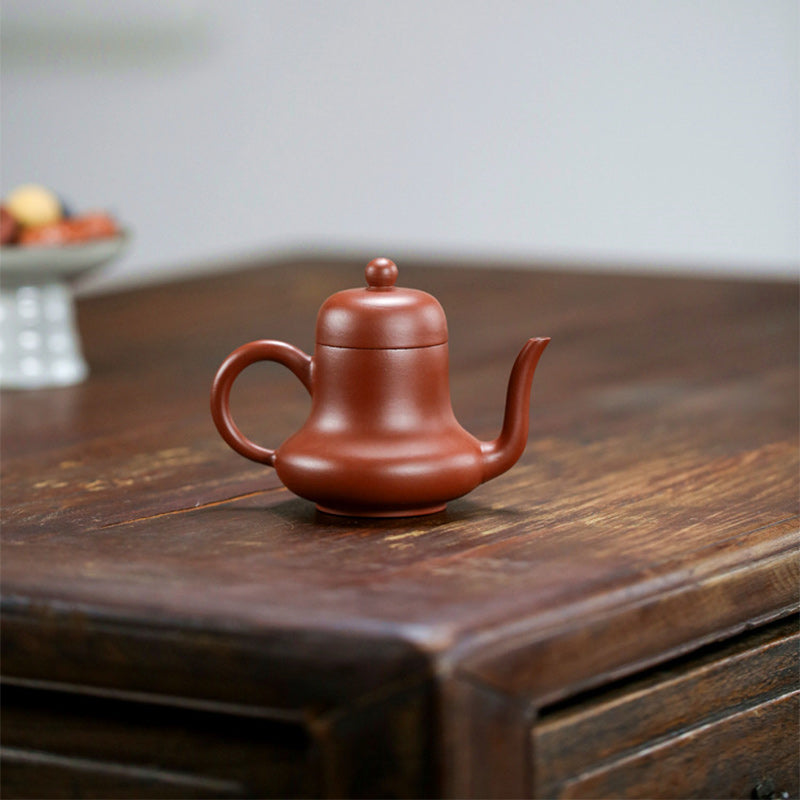 Nimara Ritual Vintage Bamboo Peach Blossom Purple Clay Kung Fu Teapot