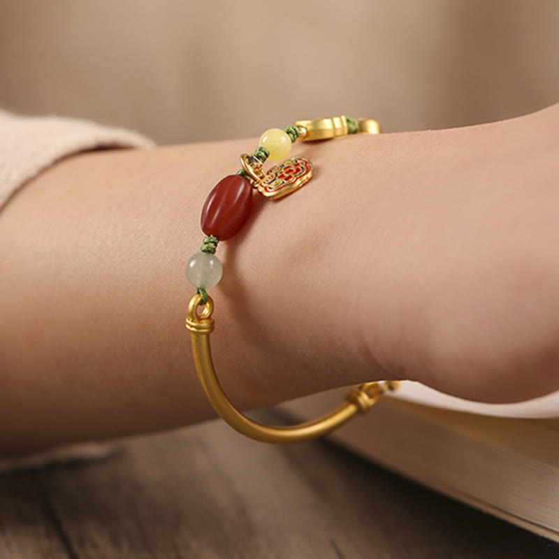Nimara Ritual Tibetan Auspicious Clouds Fortune Happiness Wealth Luck Bracelet