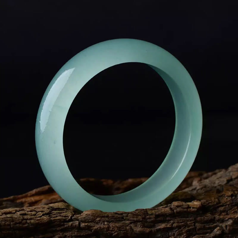 Nimara Ritual Natural Jade Luck Healing Prosperity Bangle Bracelet