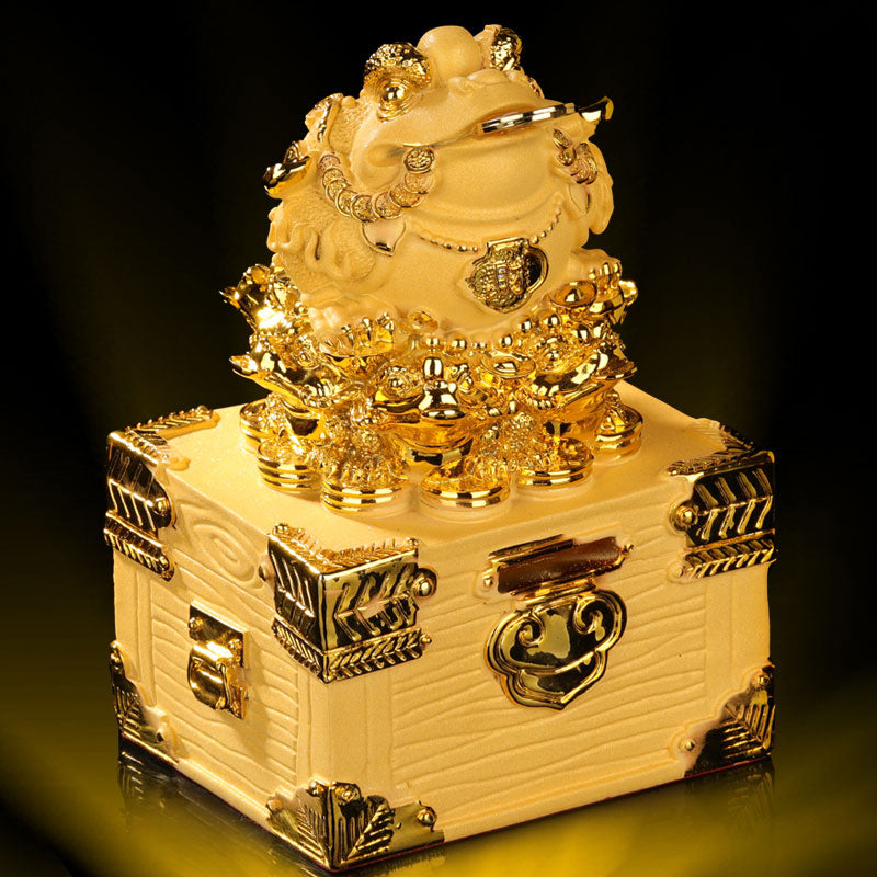 Nimara Ritual Feng Shui Money Frog Statue Luck Wealth Decoration