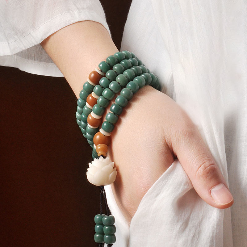 Nimara Ritual Lotus Cyan Bodhi Seed Success Bracelet