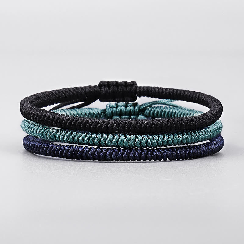 Nimara Ritual Tibetan 3Pcs King Kong Knot Handcrafted Amulet Strength Bracelet