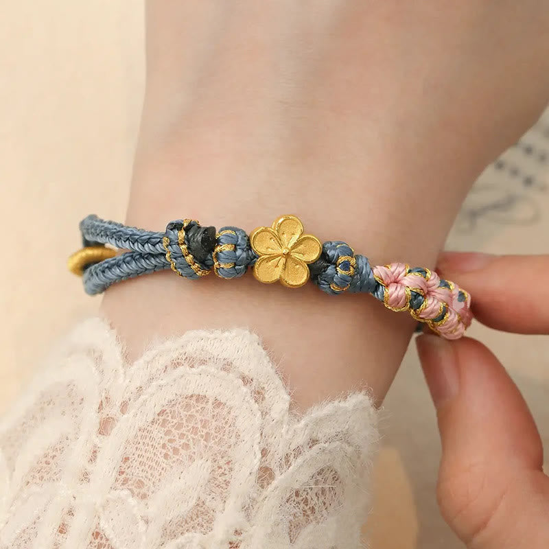 Nimara Ritual Peach Blossom Design Wealth String Bracelet