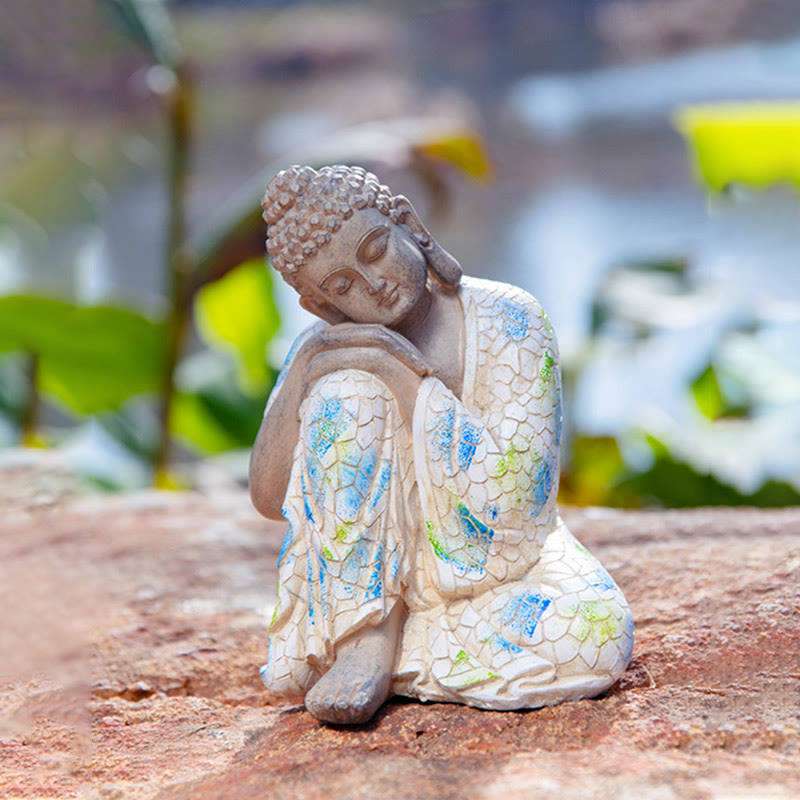 Nimara Ritual Meditating Zen Buddha Serenity Resin Statue Figurine Home Decoration