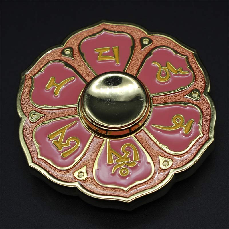 Nimara Ritual Six True Words Fidget Spinner Blessing Finger Hand Spinner Decoration
