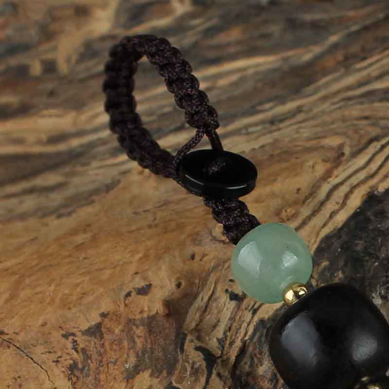 Nimara Ritual PiXiu Jade Peace Buckle Abundance Wealth Key Chain
