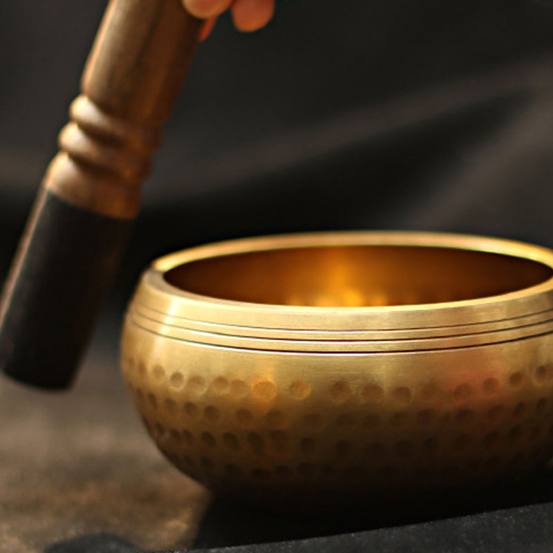 Nimara Ritual Tibetan Sound Bowl Handcrafted for Relaxation and Mindfulness Meditation Singing Bowl Set