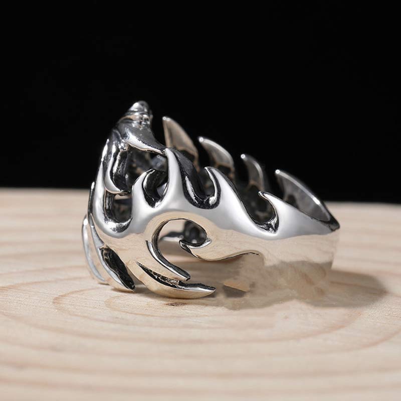 Nimara Ritual Dragon Pattern Protection Strength Adjustable Ring