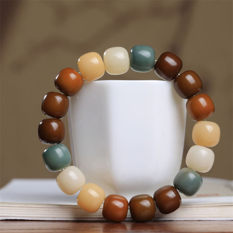 Nimara Ritual Multicolored Bodhi Seed Keep Away Evil Spirits Bracelet