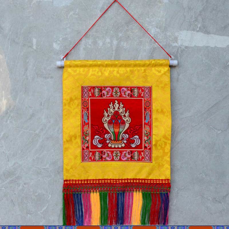 Nimara Ritual Vajra Auspicious Symbols Spiritual Power Wall Art