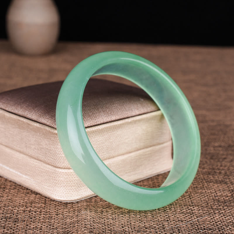 Nimara Ritual Natural Jade Luck Healing Prosperity Bangle Bracelet
