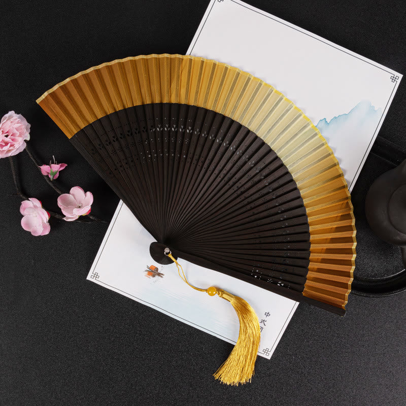 Nimara Ritual Gradient Handheld Bamboo Folding Fan