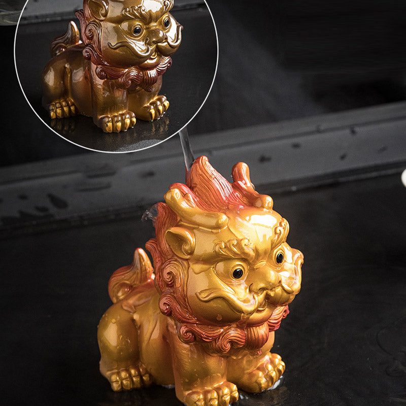 Nimara Ritual Color Changing Small PiXiu Resin Tea Pet Wealth Home Figurine Decoration