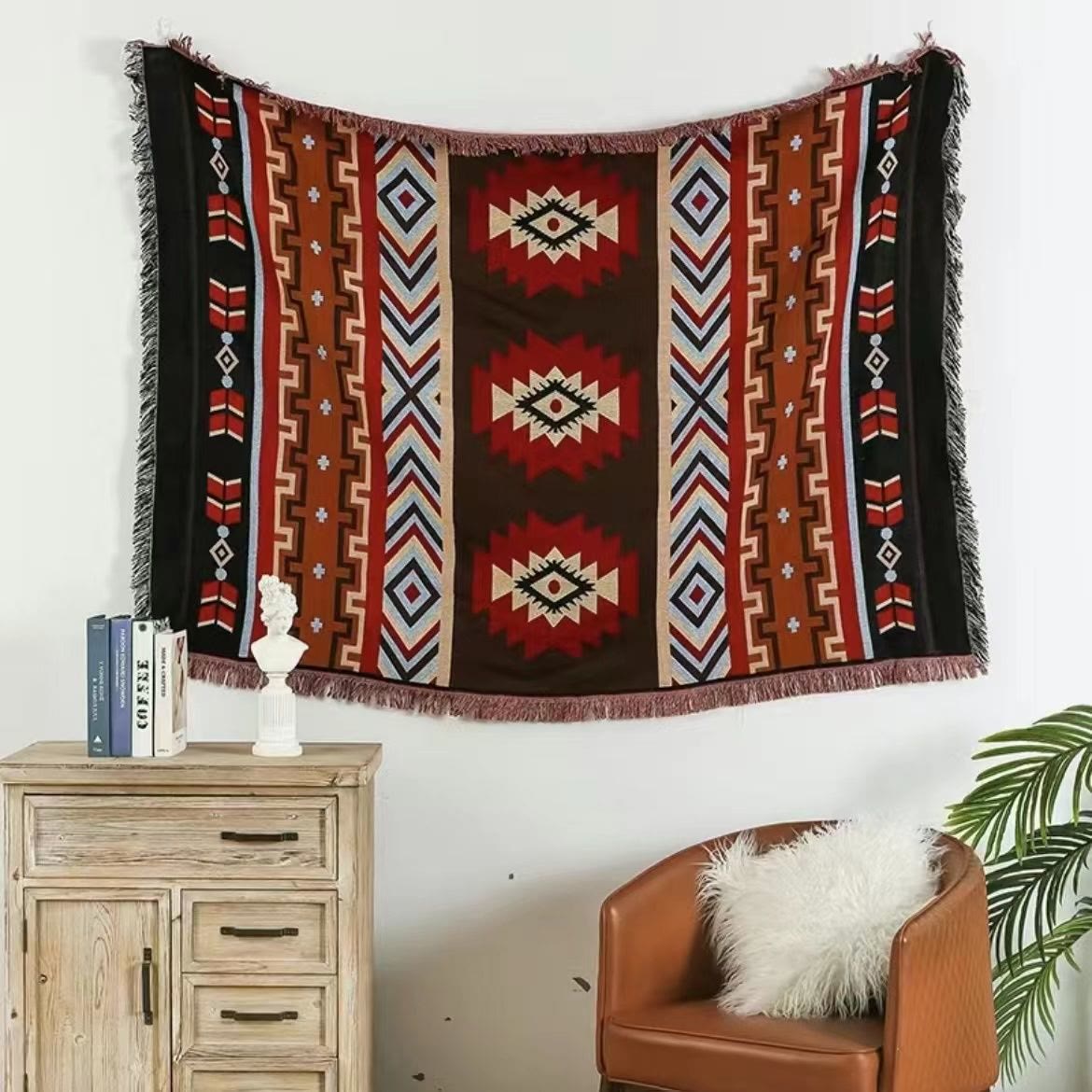 Nimara Ritual Geometric Warm Comfortable Camping Home Office Bed Blanket