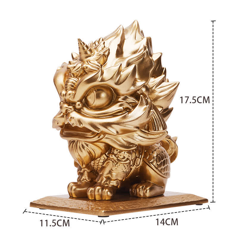 Nimara Ritual Lion Statue Strength Resin Home Office Decoration