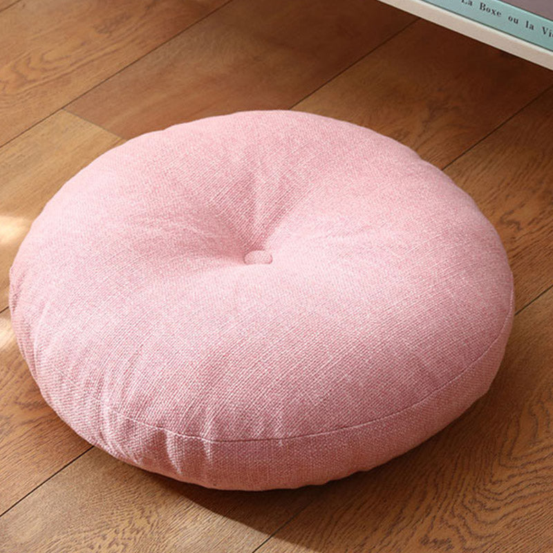 Nimara Ritual Lotus Simple Pattern Linen Meditation Seat Cushion Home Living Room Decoration