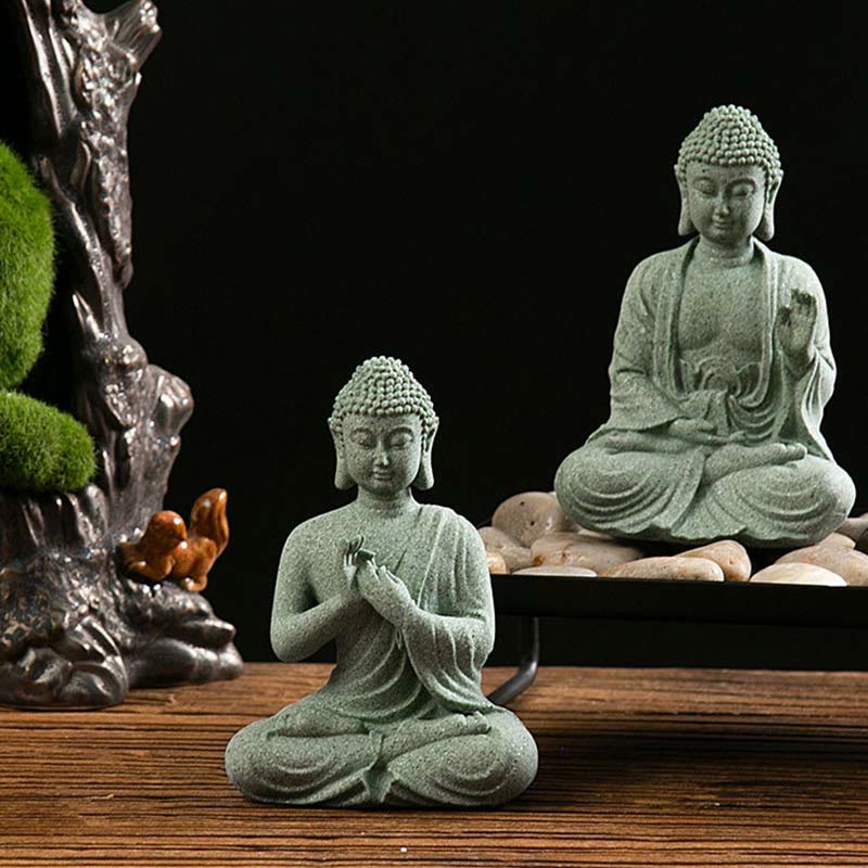 Nimara Ritual Tibetan Meditation Contemplation Buddha Serenity Compassion Statue Figurine Decoration