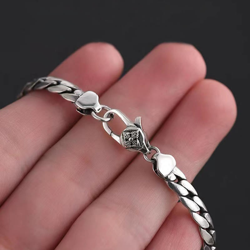 Nimara Ritual Double Dorje Vajra Strength Punk Copper Chain Bracelet Necklace