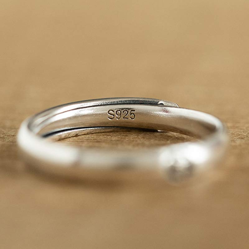 Nimara Ritual 925 Sterling Silver Chinese Zodiac Natal Buddha Blessing Couple Ring