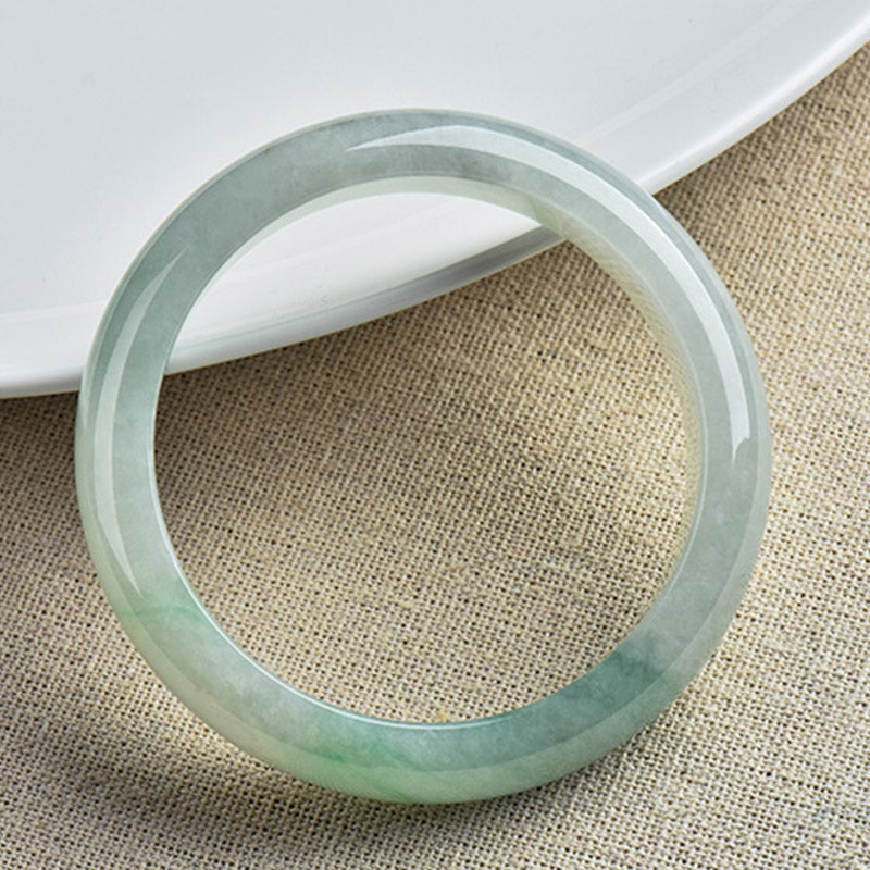 Nimara Ritual Natural Jade Luck Healing Prosperity Bangle Bracelet