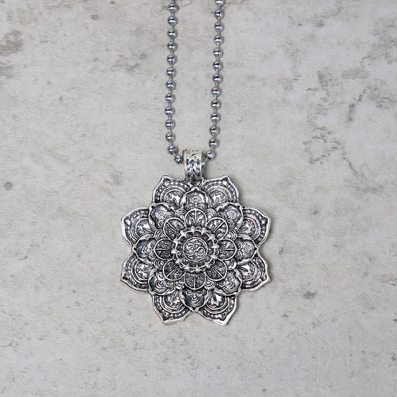 Nimara Ritual Tibetan Lotus Blessing Necklace Pendant