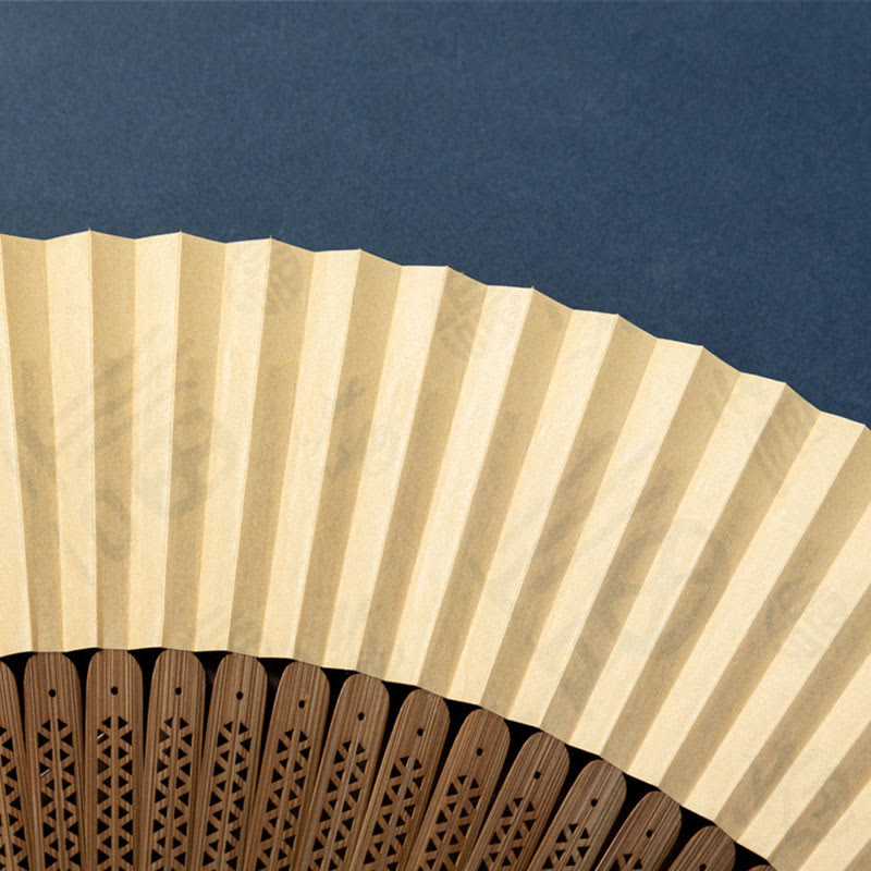Nimara Ritual Lotus Dragonfly Wild Geese Plum Blossom Handheld Silk Bamboo Folding Fan 22.5cm