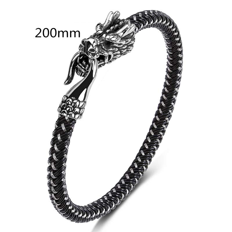 Nimara Ritual Dragon Titanium Steel Protection Luck Bracelet