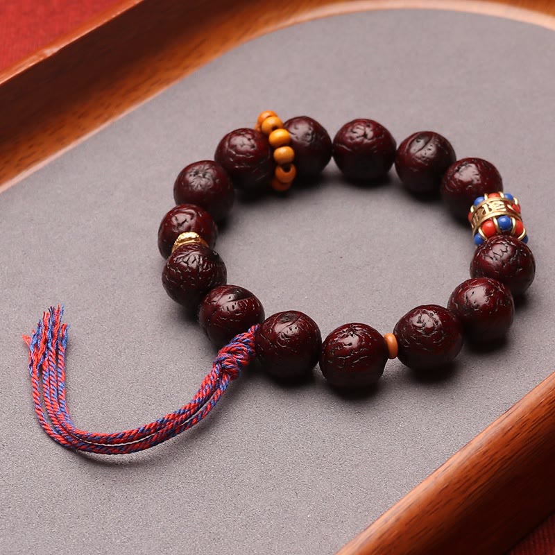 Nimara Ritual Bodhi Seed Bead Peace Calm Tassel Bracelet