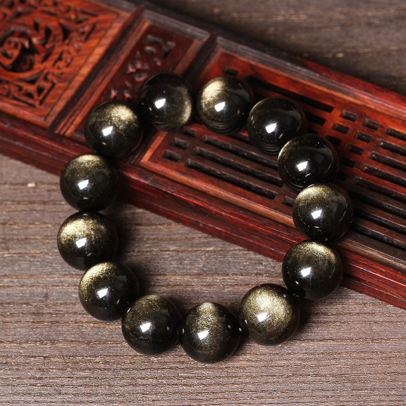 Nimara Ritual Tibetan Obsidian Purification Bracelet
