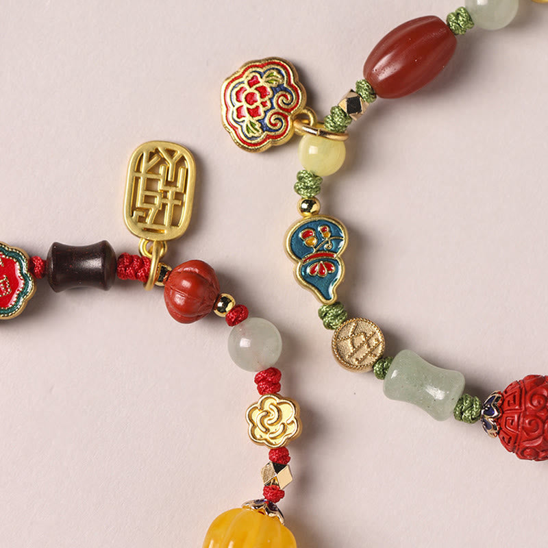 Nimara Ritual Tibetan Auspicious Clouds Fortune Happiness Wealth Luck Bracelet