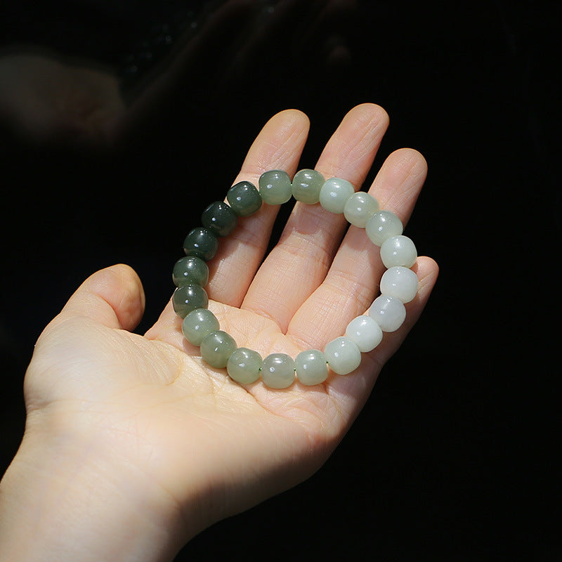 Nimara Ritual Gradient Jade Luck Blessing Bracelet