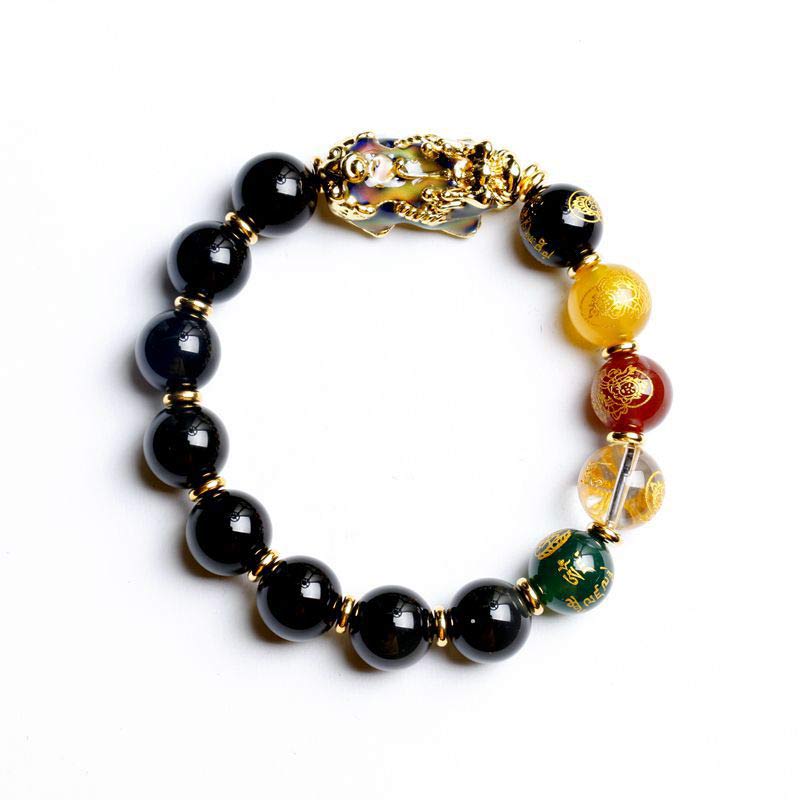 Nimara Ritual Color-Changing Pixiu Obsidian Wealth Bracelet