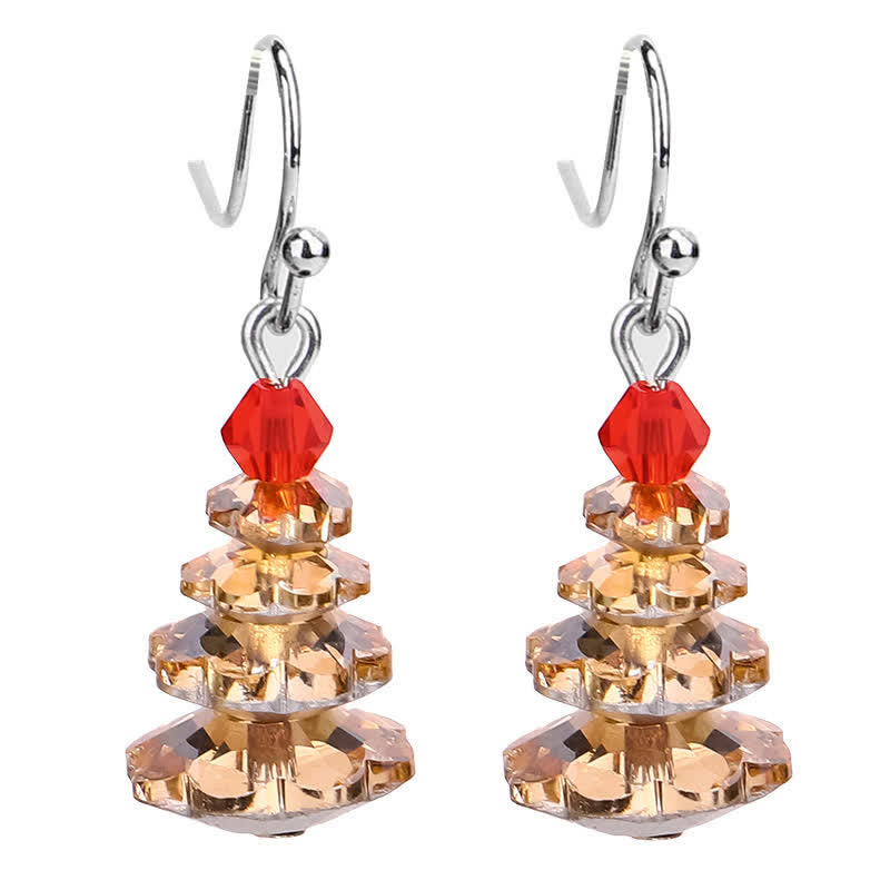Nimara Ritual Various Crystals Christmas Tree Amethyst Peace Healing Drop Earrings