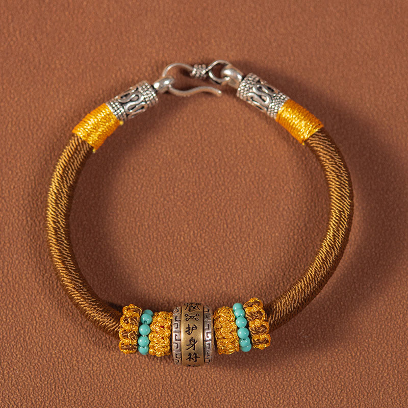 Nimara Ritual Handmade Tibetan Amulet King Kong Knot Luck Protection Braided Bracelet