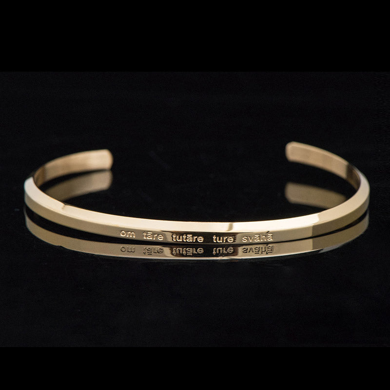 Nimara Ritual Six True Words Engraving Titanium Steel Blessing Protection Bracelet