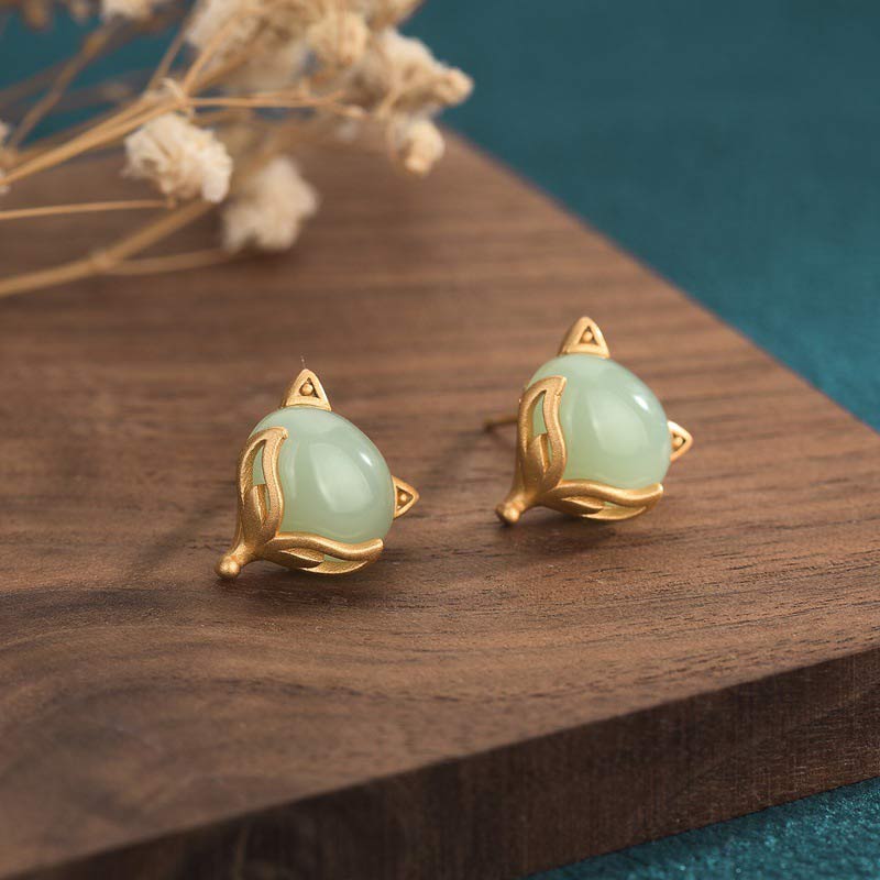 Nimara Ritual FengShui Jade Luck Earrings