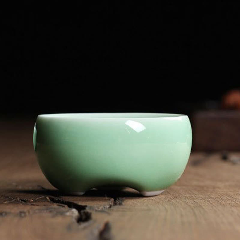 Nimara Ritual Colorful Koi Fish Ceramic Teacup Kung Fu Tea Cup Bowl