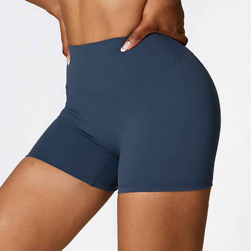 Nimara Ritual Solid Color Crop Tank Top High Waist Shorts Sports Fitness Gym Yoga Outfits