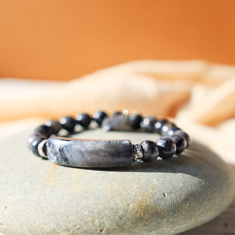 Nimara Ritual Natural Quartz Love Heart Healing Beads Bracelet