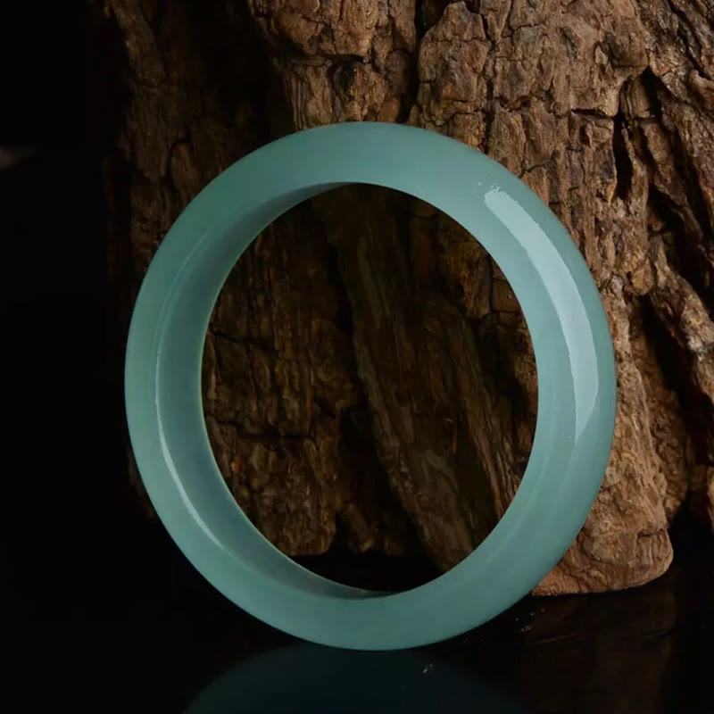 Nimara Ritual Natural Jade Luck Healing Prosperity Bangle Bracelet