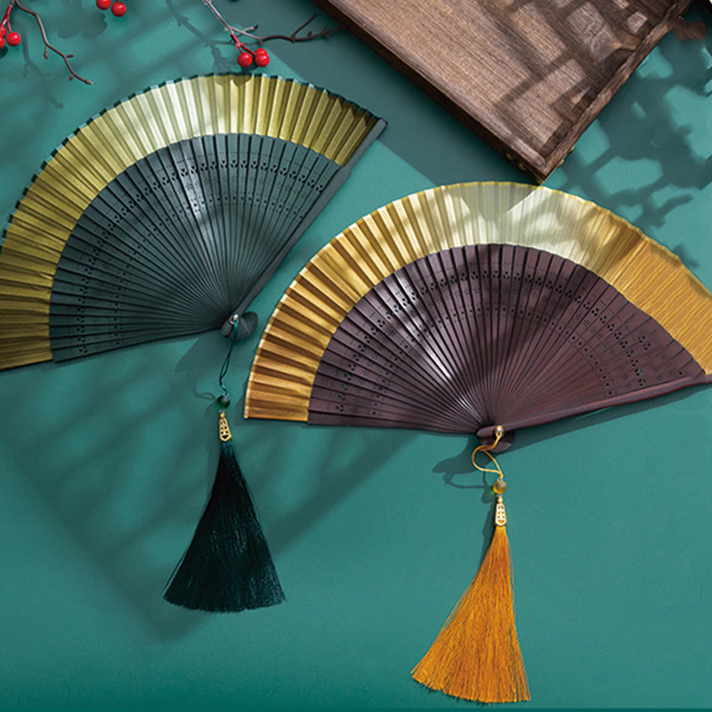 Nimara Ritual Gradient Handheld Bamboo Folding Fan