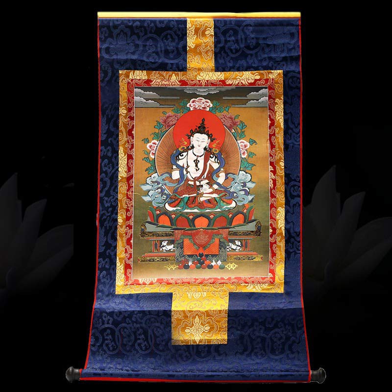 Nimara Ritual Tibetan Framed Thangka Blessing Protection Decoration
