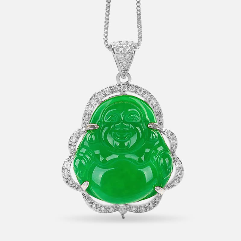 Nimara Ritual Good Luck Laughing Buddha Necklace