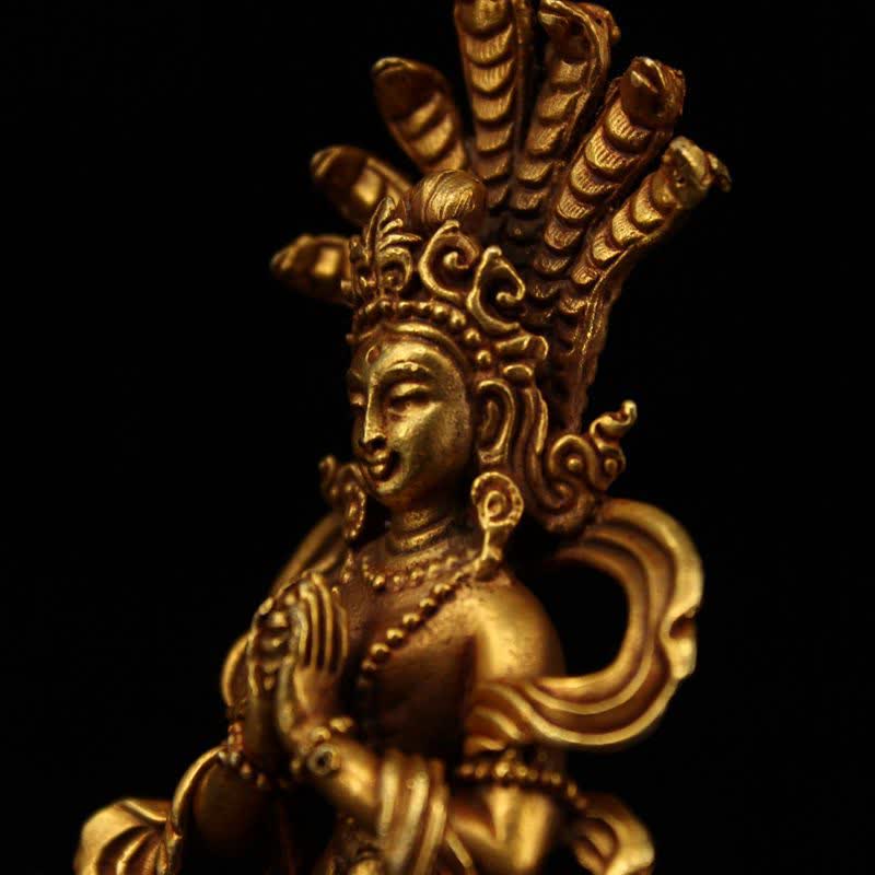Nimara Ritual Bodhisattva Nagarjuna Protection Copper Statue Decoration