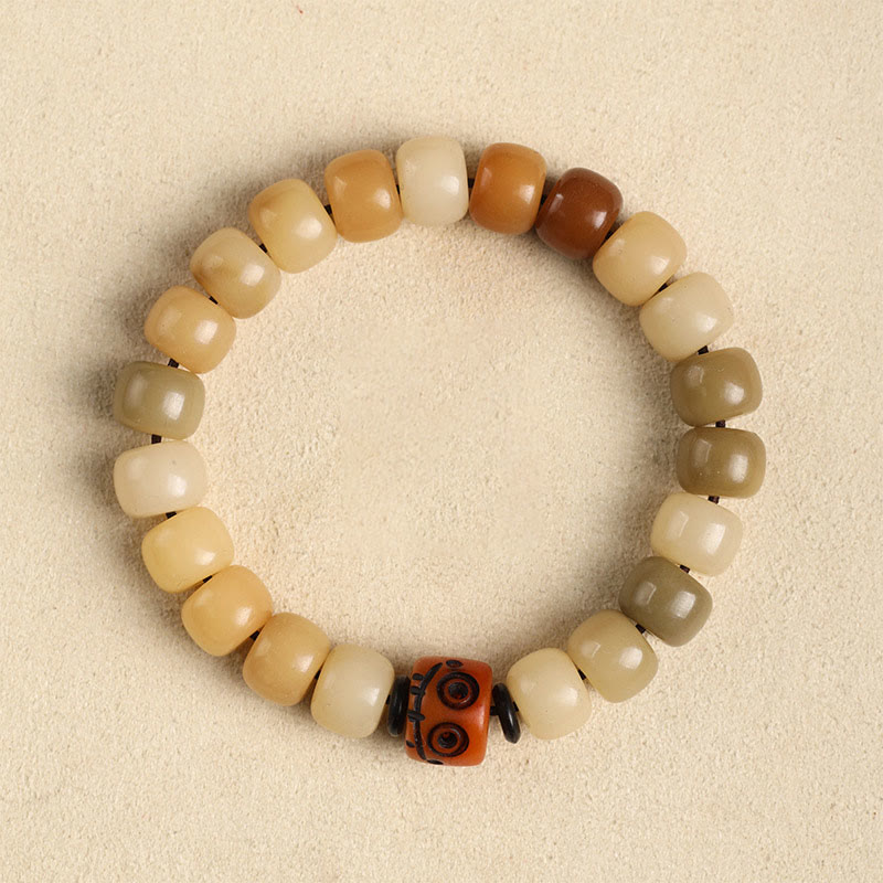 Nimara Ritual Natural Bodhi Seed The Lord of the Corpse Forest Om Mani Padme Hum Wisdom Bracelet