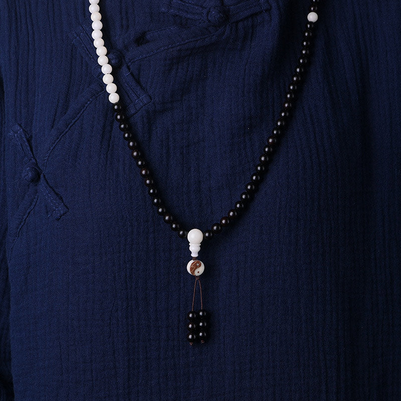Nimara Ritual Ebony YinYang Protection Necklace Mala