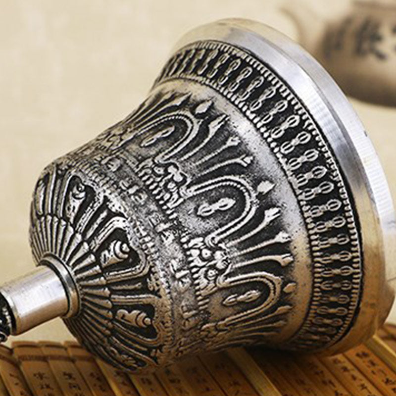 Nimara Ritual Tibetan Meditation Bell and Vajra Dorje Copper Decoration Set
