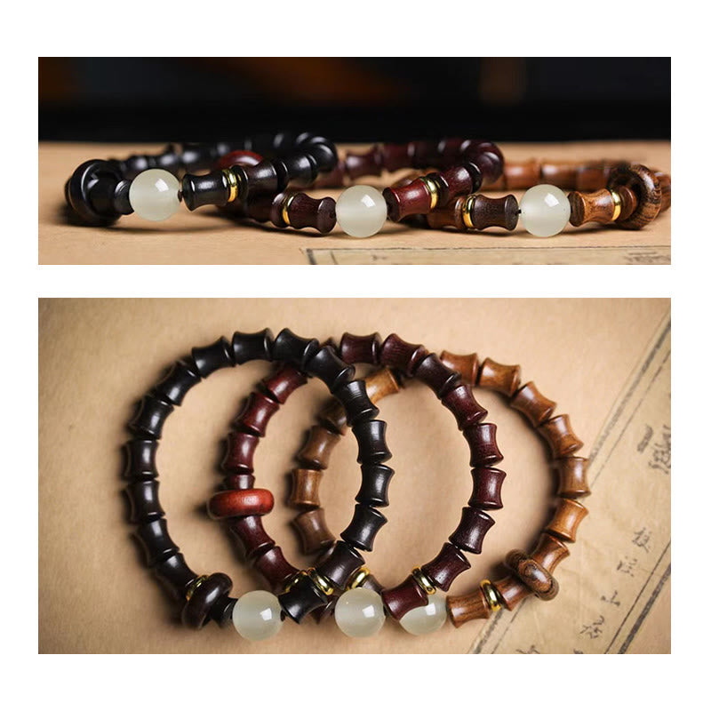 Nimara Ritual Ebony Green Sandalwood Black Rosewood Bamboo Peace Bracelet